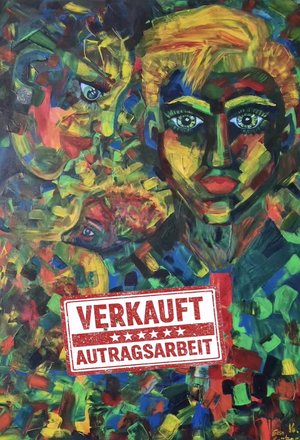 Familie – Originalgemälde (verkauft | Auftragsarbeit) – Bild 2